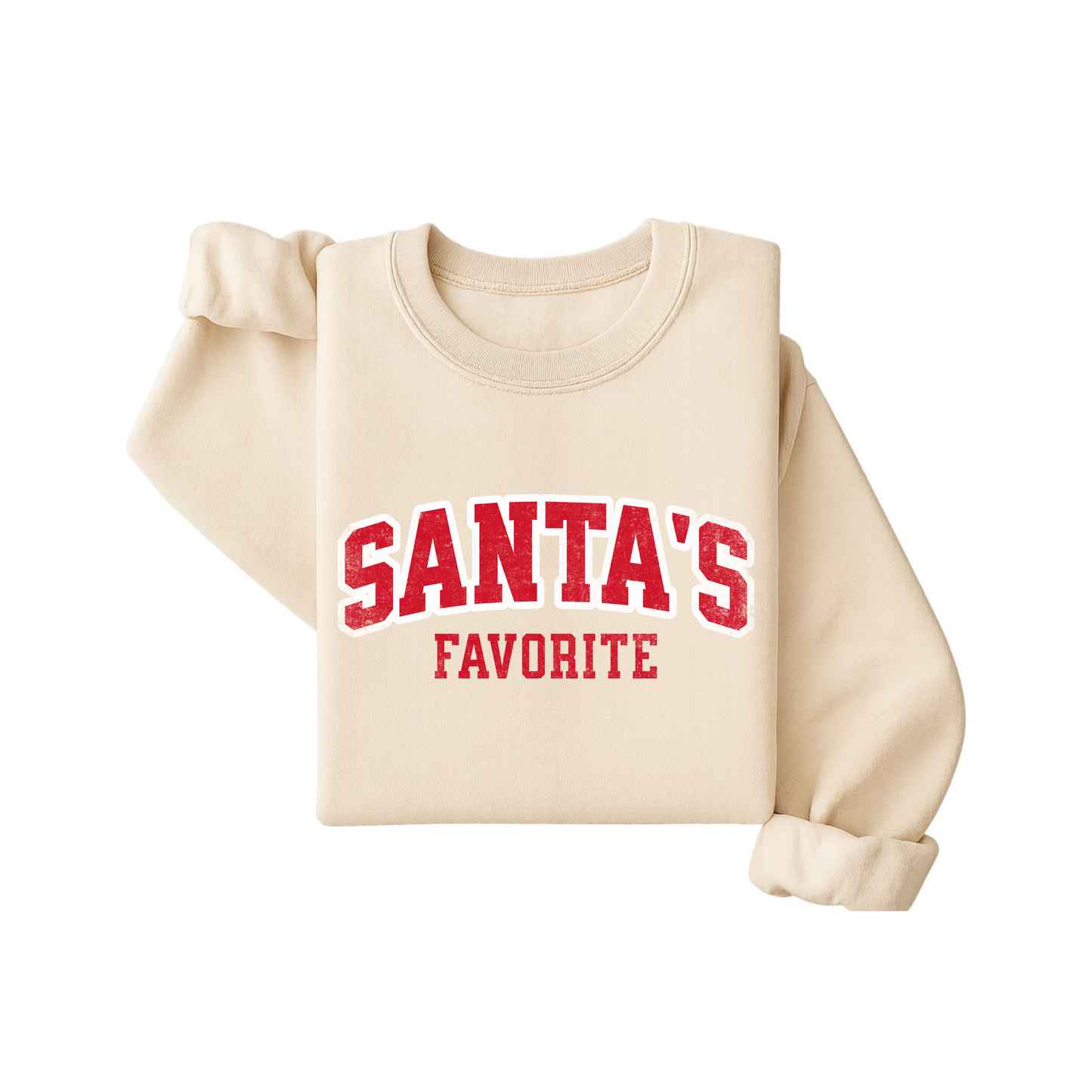 Santa’s Favorite Varsity Christmas Sweatshirt