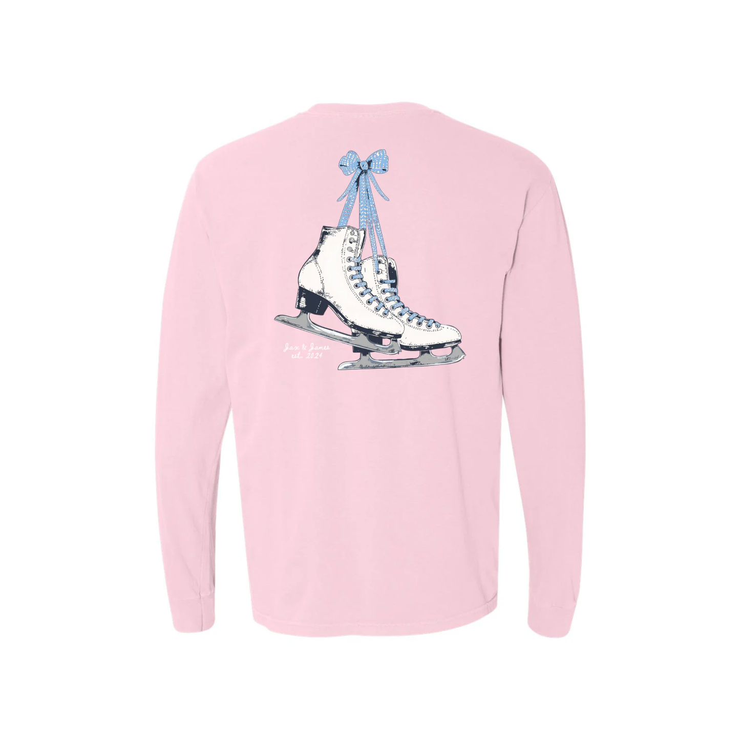 Ice Skates Long Sleeve Graphic Tee