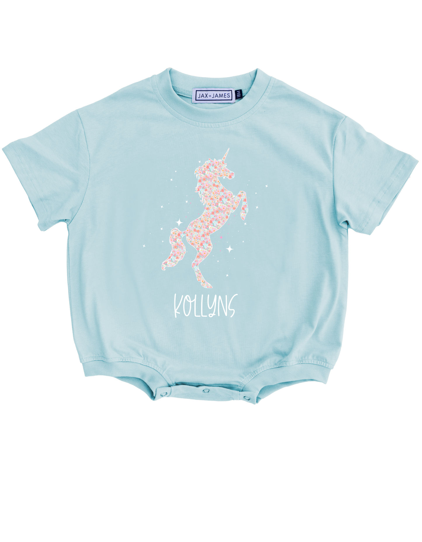 Floral Unicorn Bubble Romper