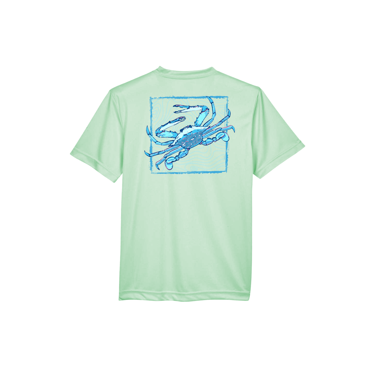 Jax and James Blue Crab Performance Tee Southern Lifestyle Apparel
