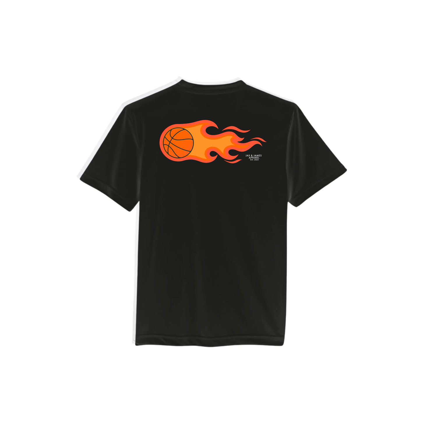 Jax and James Basketball Heat Performance Tee Southern Lifestyle Apparel