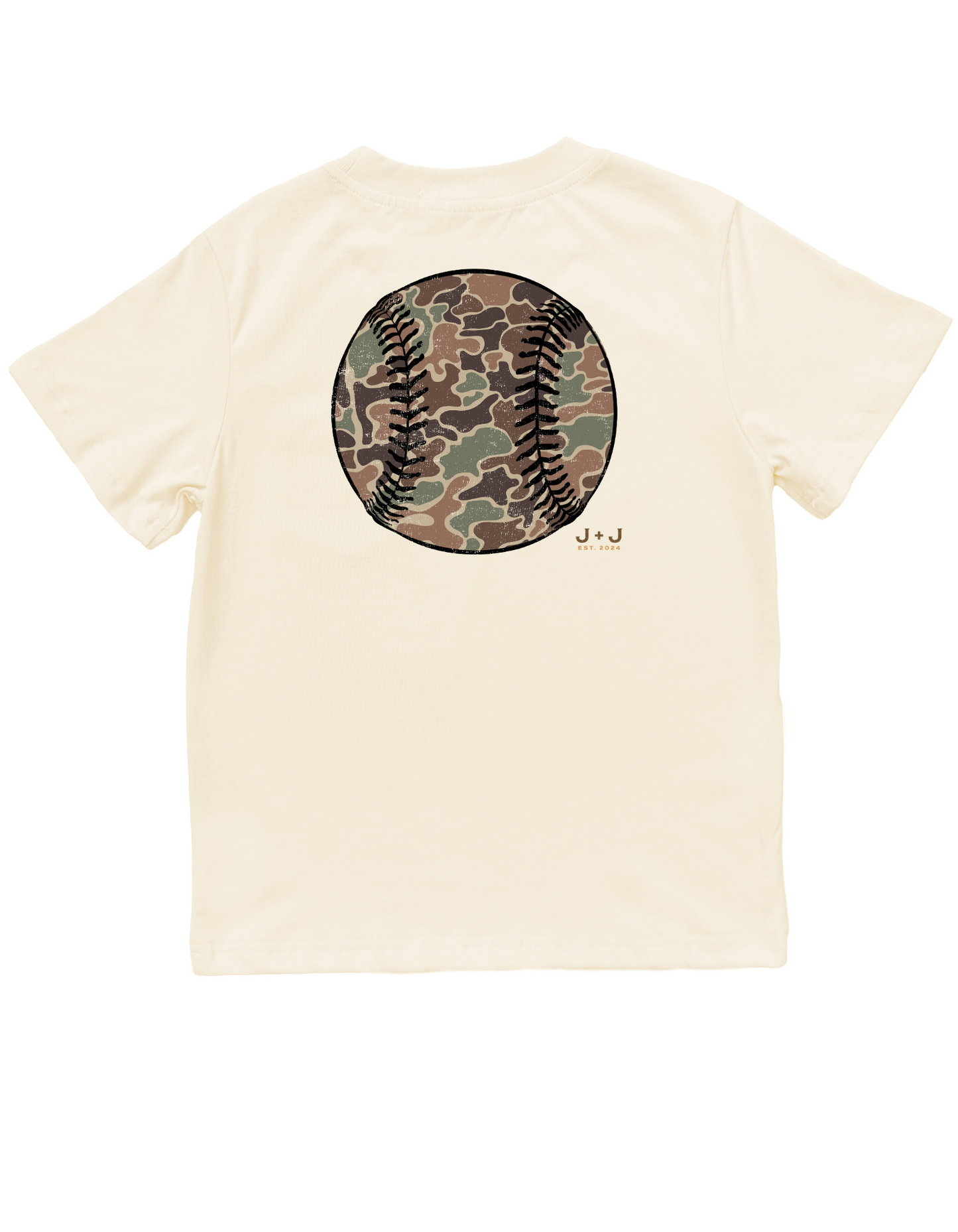 Camo Baseball Youth Pocket Tee