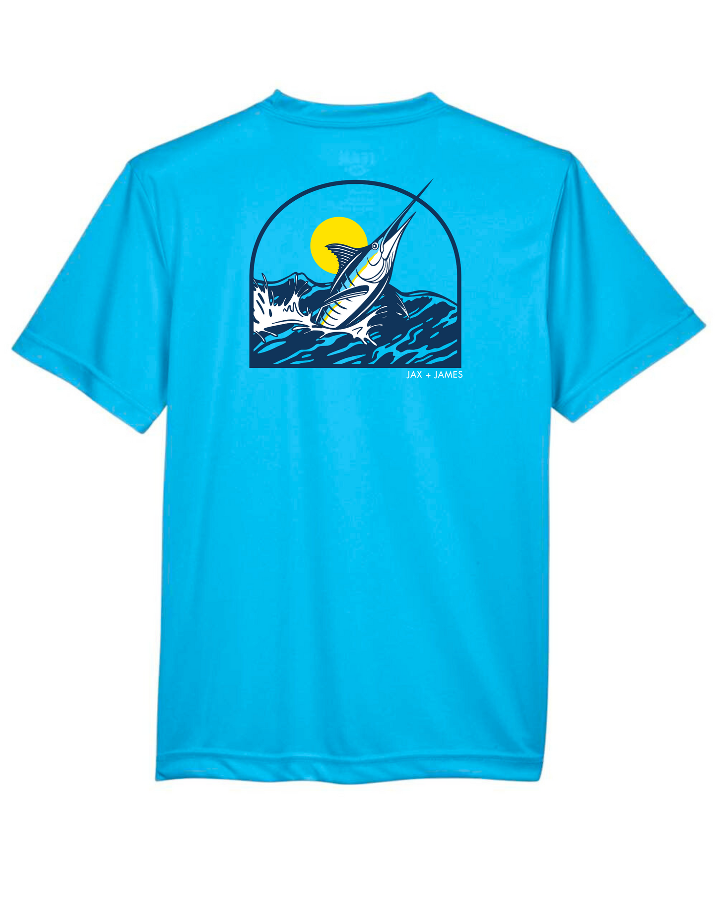 Sunset Swordfish Performance Tee