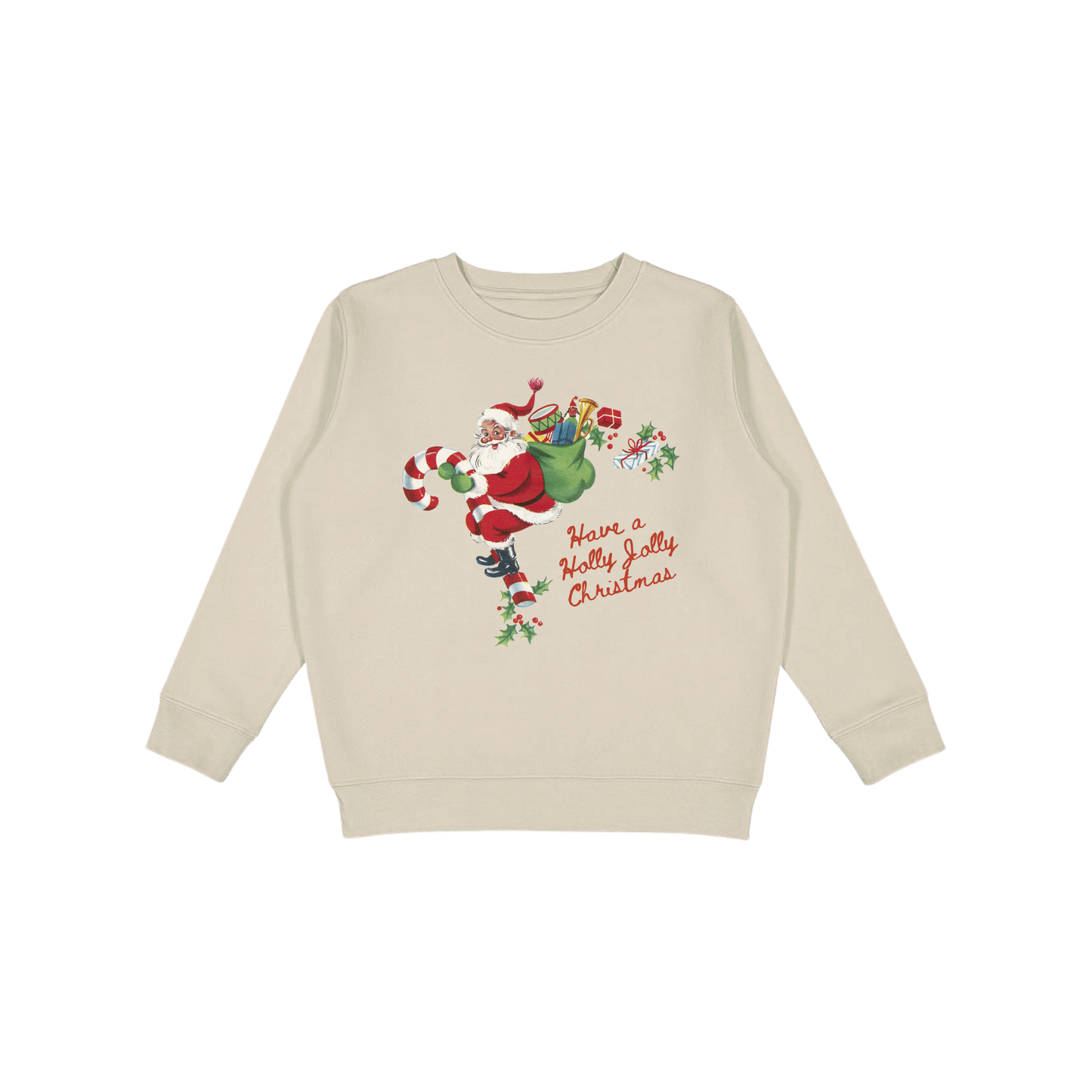 Holly Jolly Santa Vintage Graphic Sweatshirt