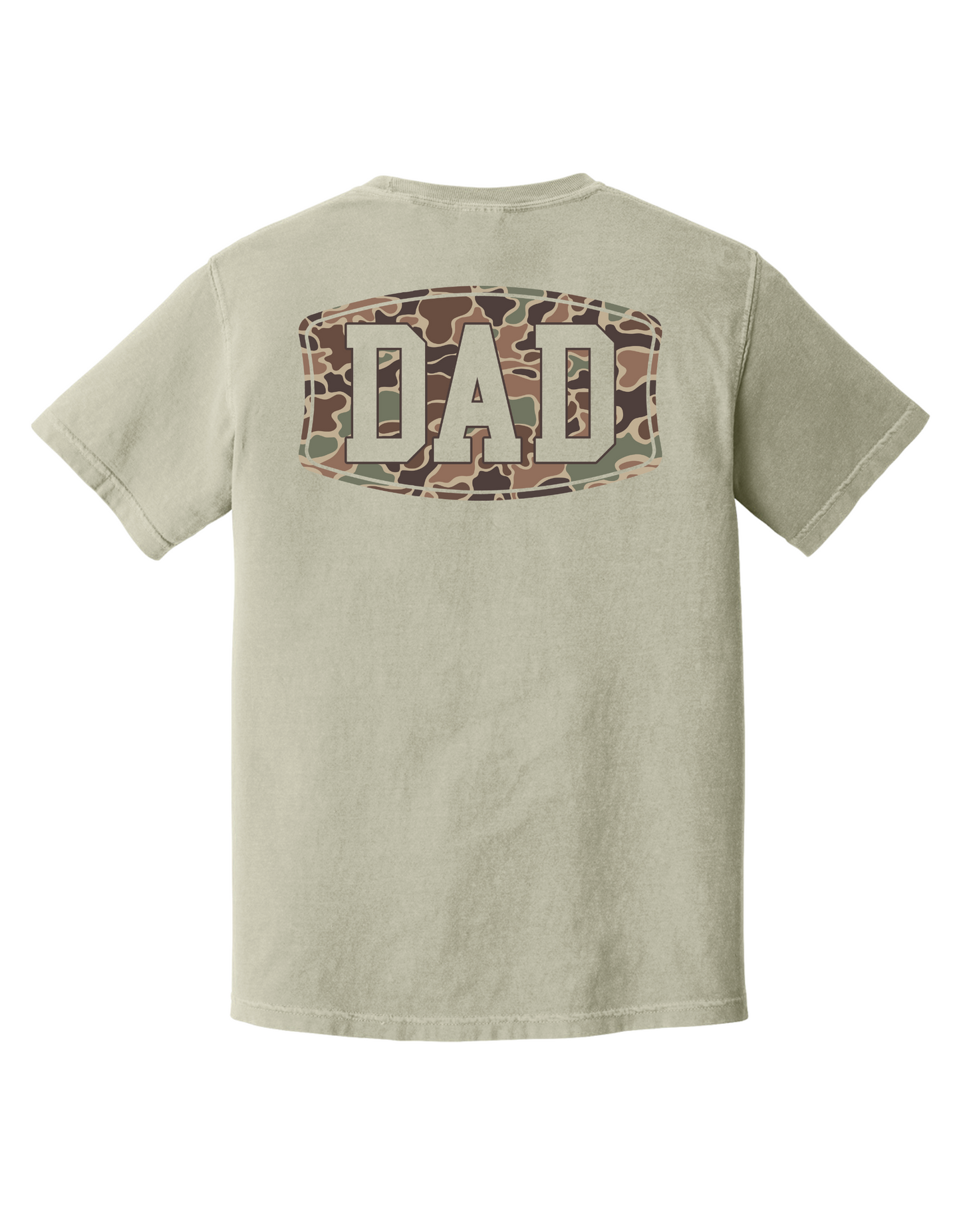 Camo Dad Comfort Color Pocket Tee