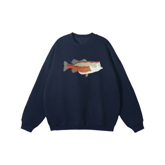 Embroidered Bass Crewneck Sweatshirt