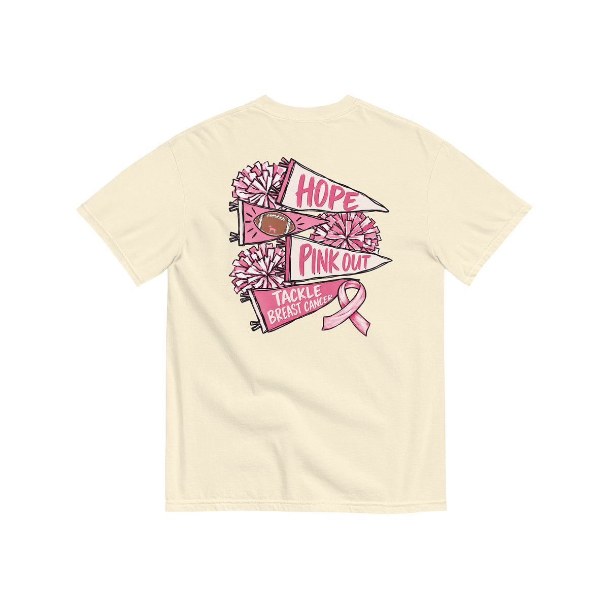 Pink Out Game Day Pennant Tee