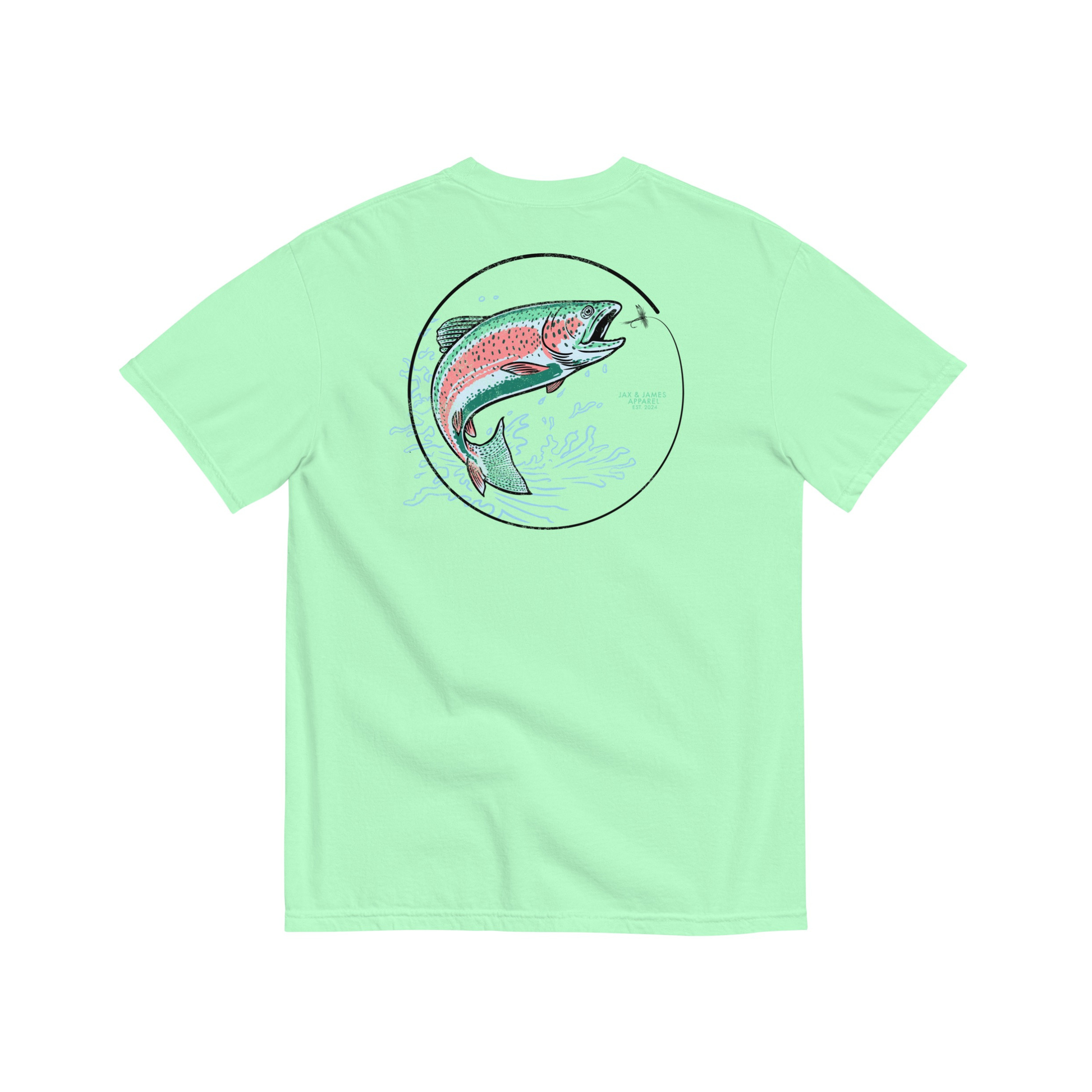 Jax and James Rainbow Trout Tee Island Reef Southern Lifestyle Apparel