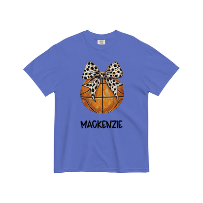 Basketball Bow Graphic Tee (Optional Personalization)