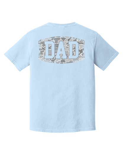 Camo Dad Comfort Color Pocket Tee