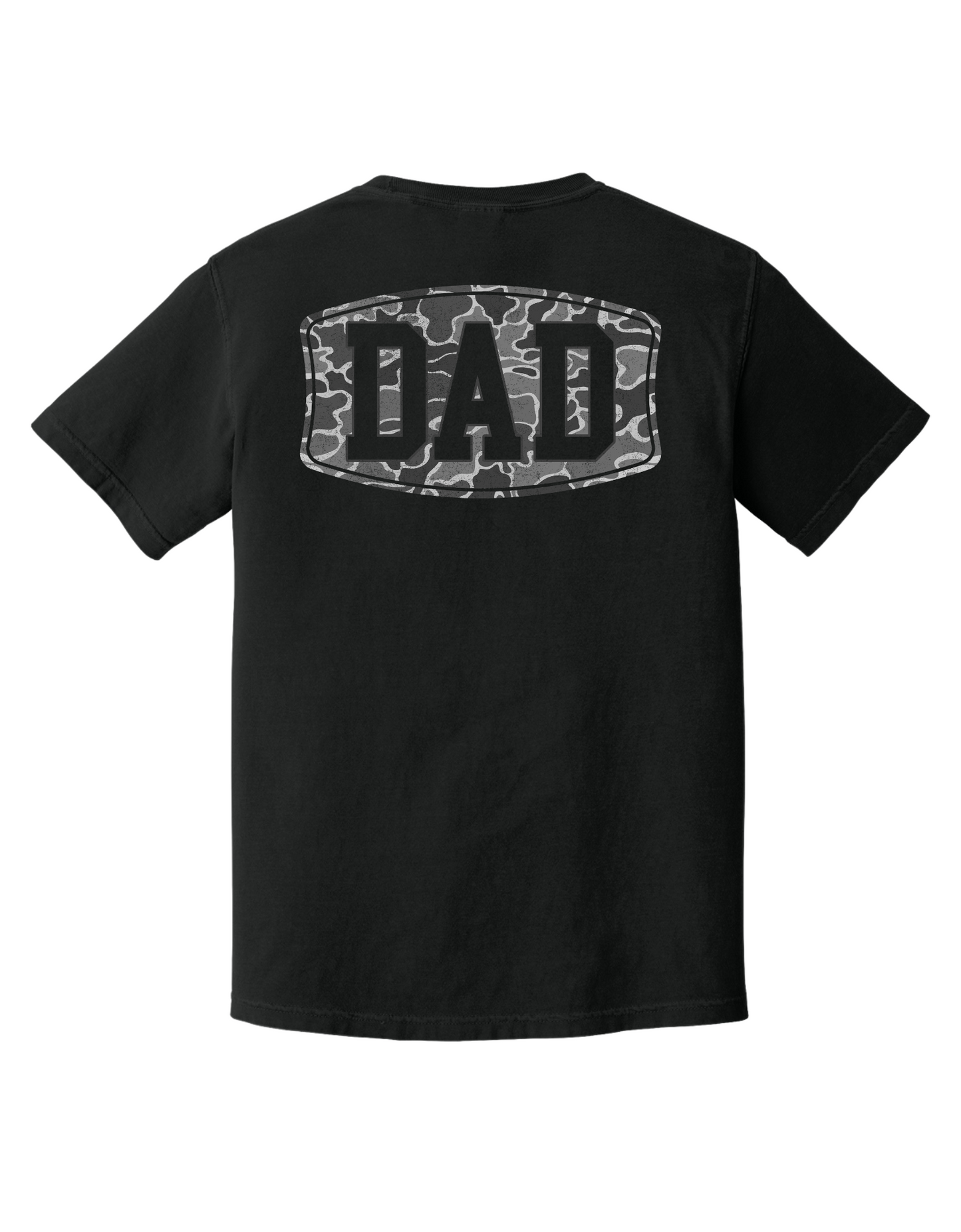 Camo Dad Comfort Color Pocket Tee