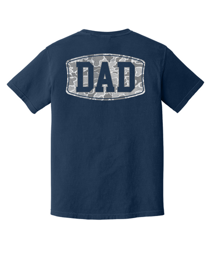 Camo Dad Comfort Color Pocket Tee