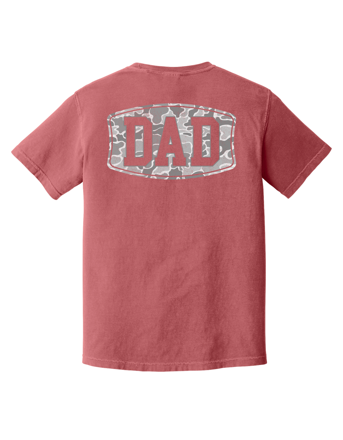 Camo Dad Comfort Color Pocket Tee