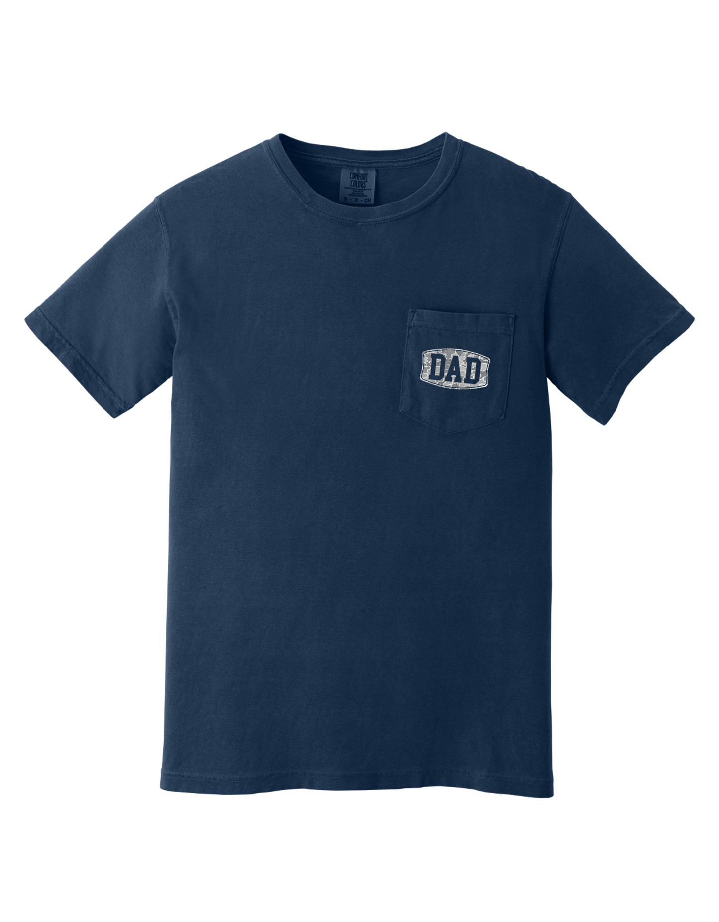 Camo Dad Comfort Color Pocket Tee