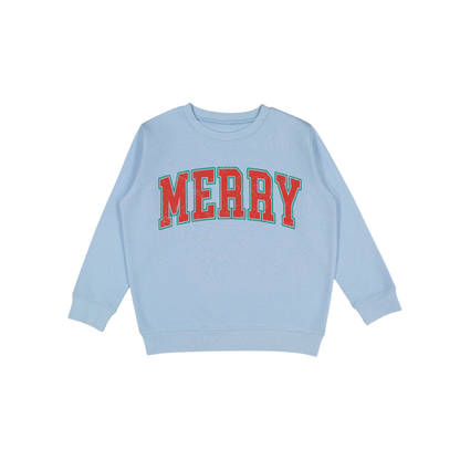 Merry Varsity Letter Graphic Sweatshirt