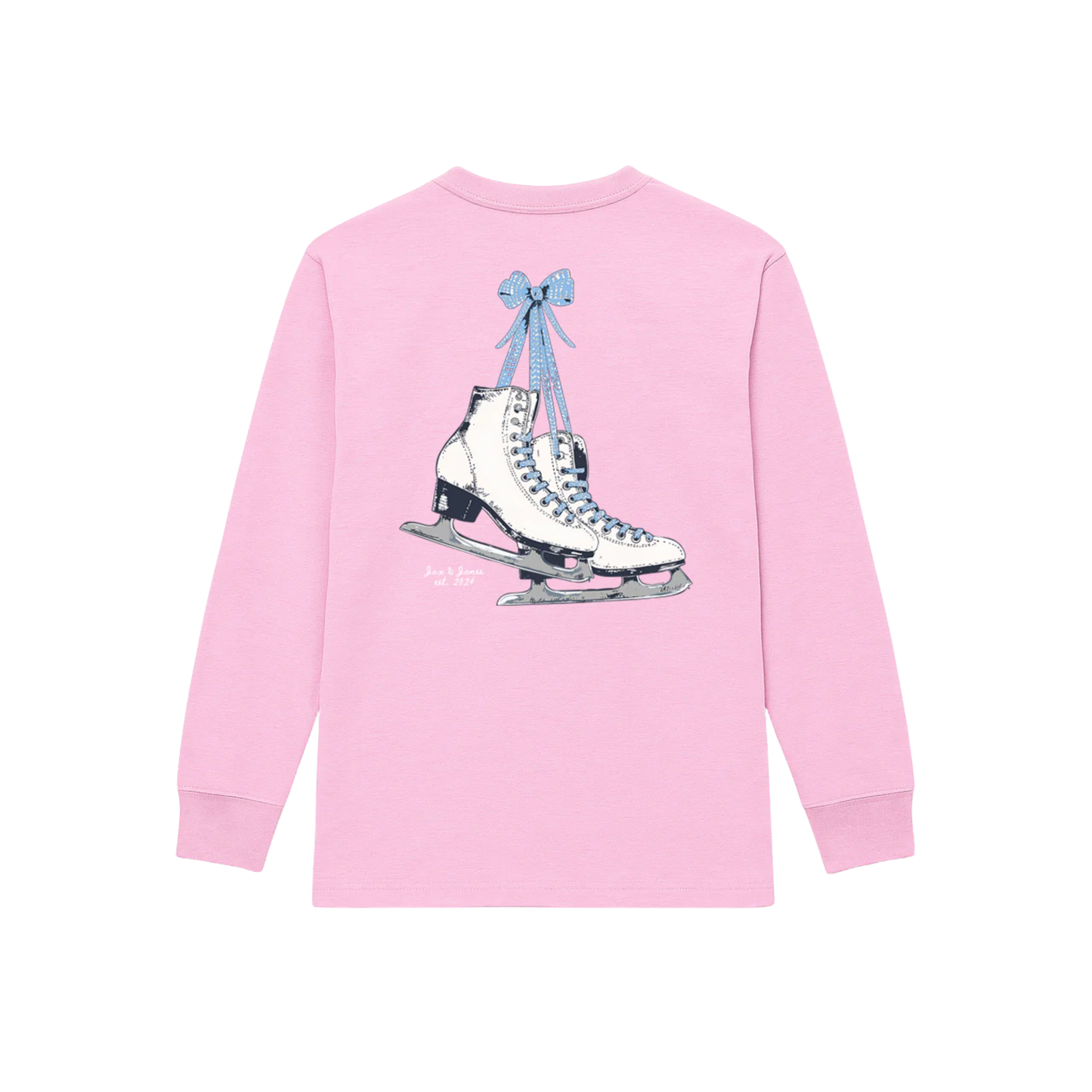 Ice Skates Long Sleeve Graphic Tee