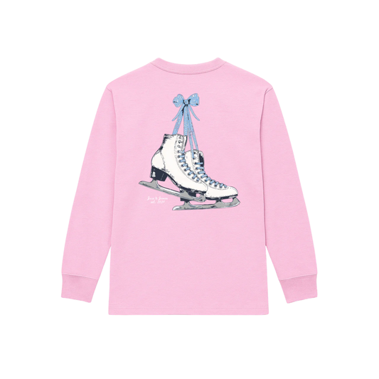 Ice Skates Long Sleeve Graphic Tee
