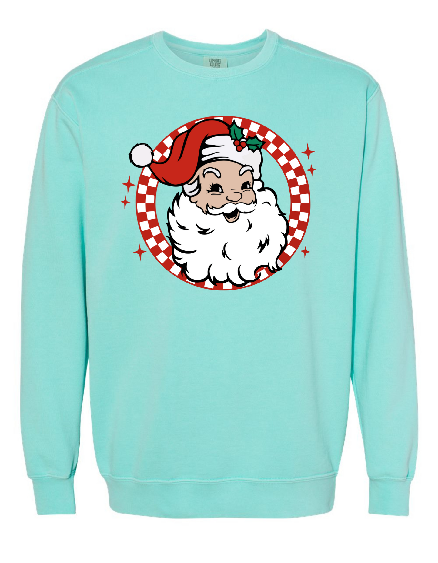 Retro White Santa Sweatshirt