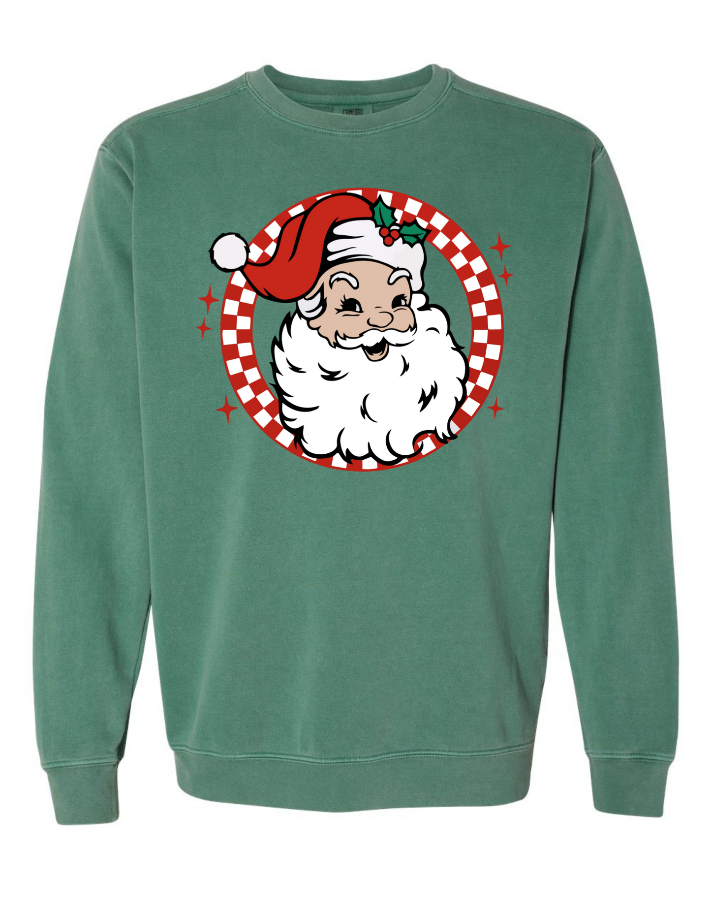 Retro White Santa Sweatshirt