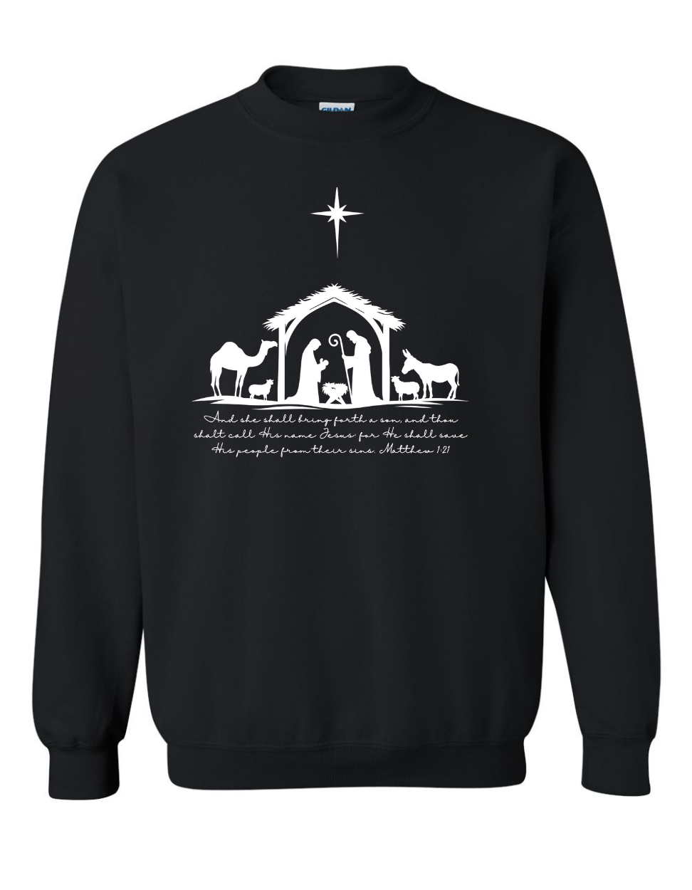 Simple Nativity Scene Sweatshirt