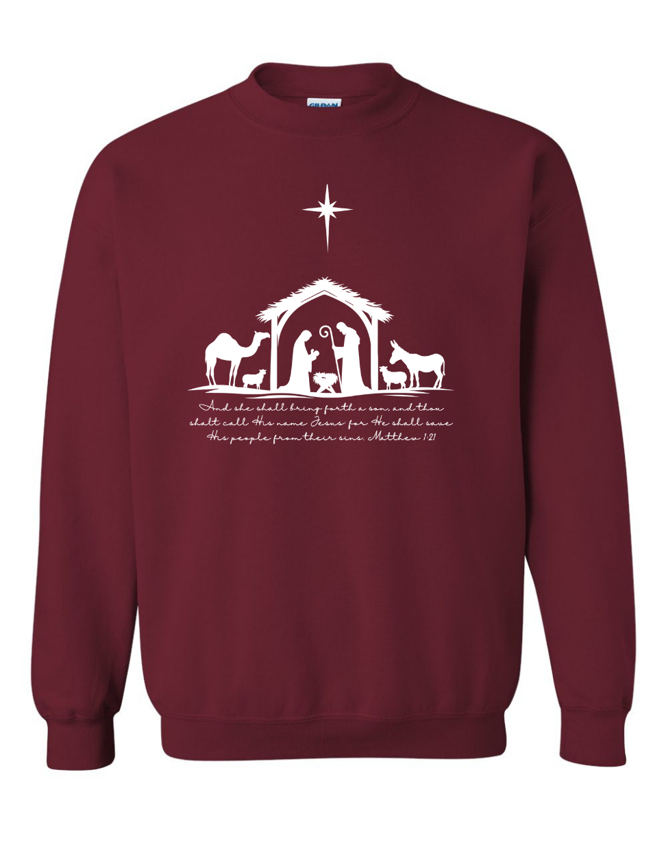 Simple Nativity Scene Sweatshirt