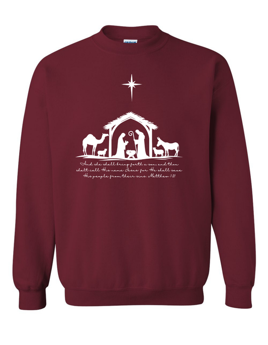 Simple Nativity Scene Sweatshirt