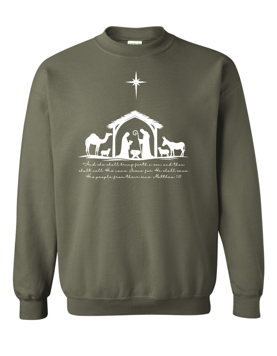 Simple Nativity Scene Sweatshirt