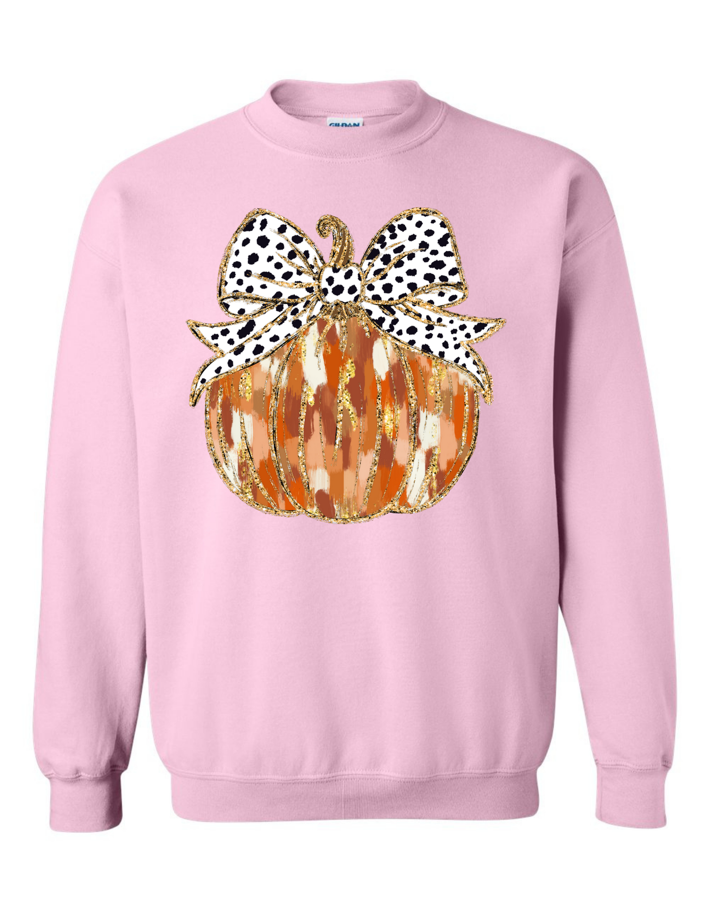 Gold Coquette Pumpkin Sweatshirt