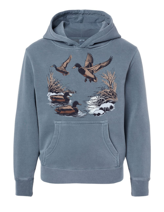 Vintage Duck Marsh Hooded Sweatshirt