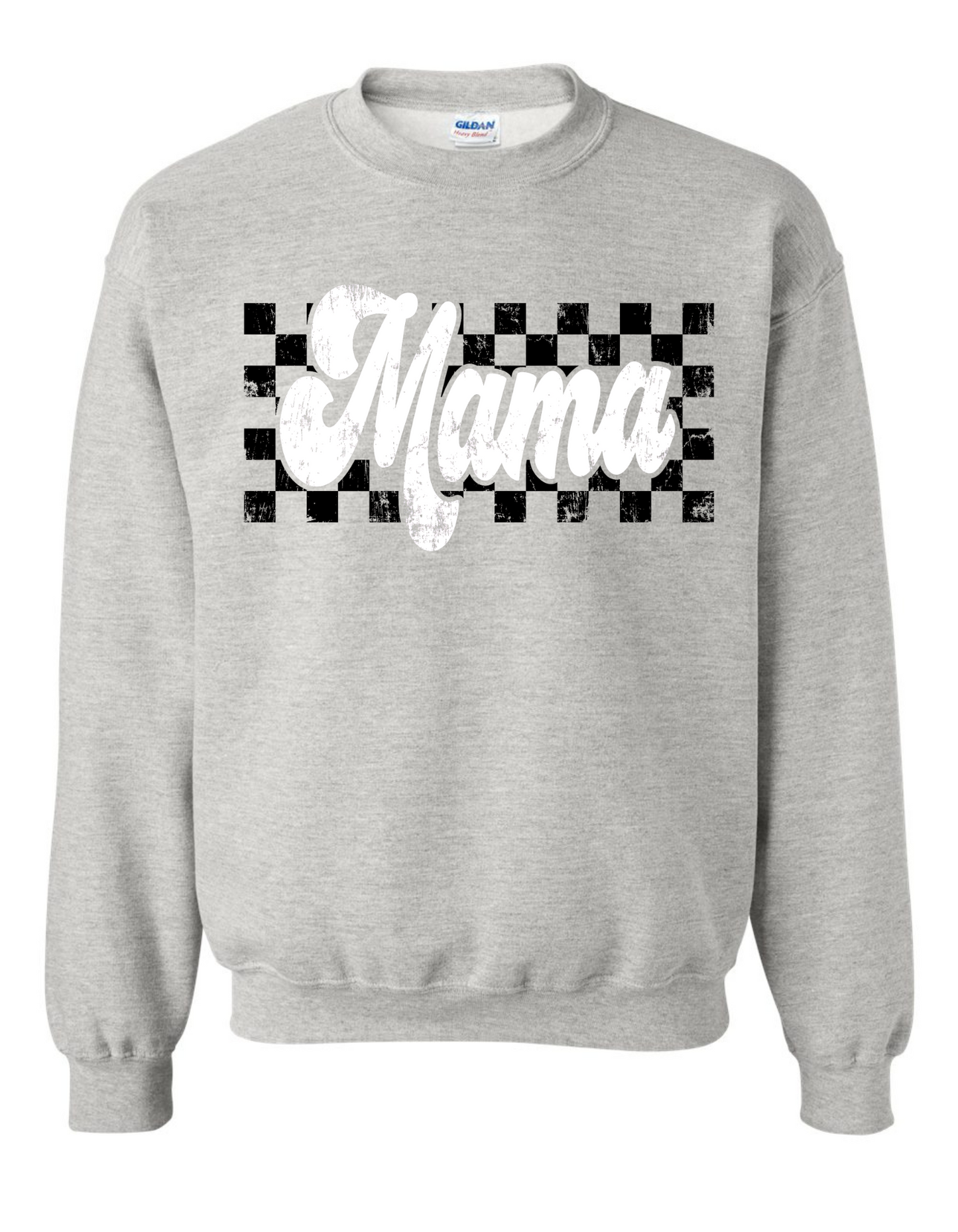 Retro Checkered Mama Sweatshirt