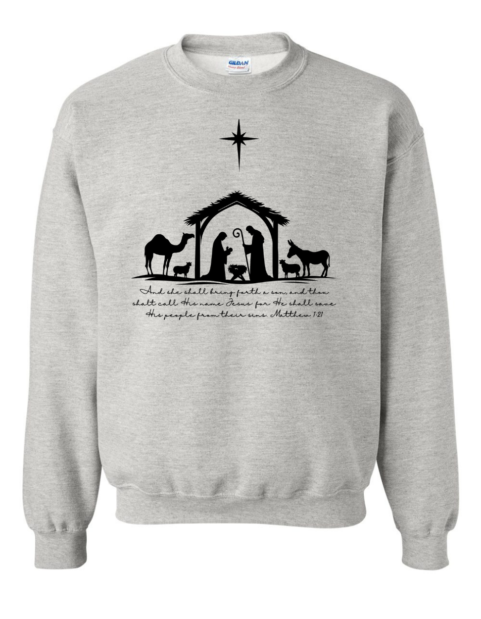 Simple Nativity Scene Sweatshirt