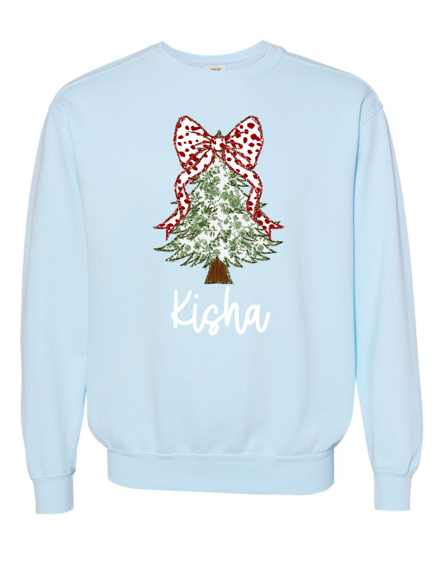 Christmas Tree Coquette Sweatshirt