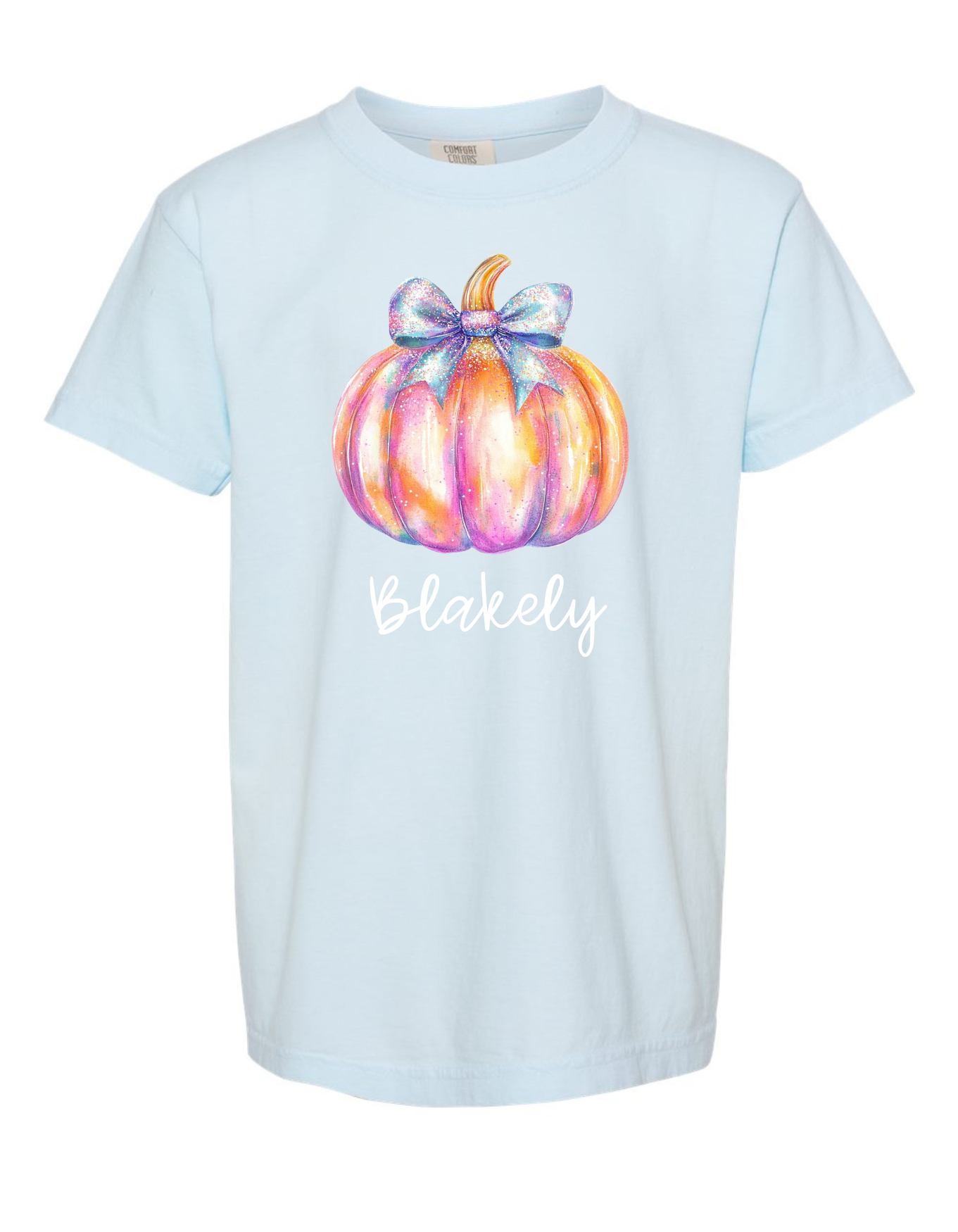 Sparkle Pumpkin Comfort Color Tee