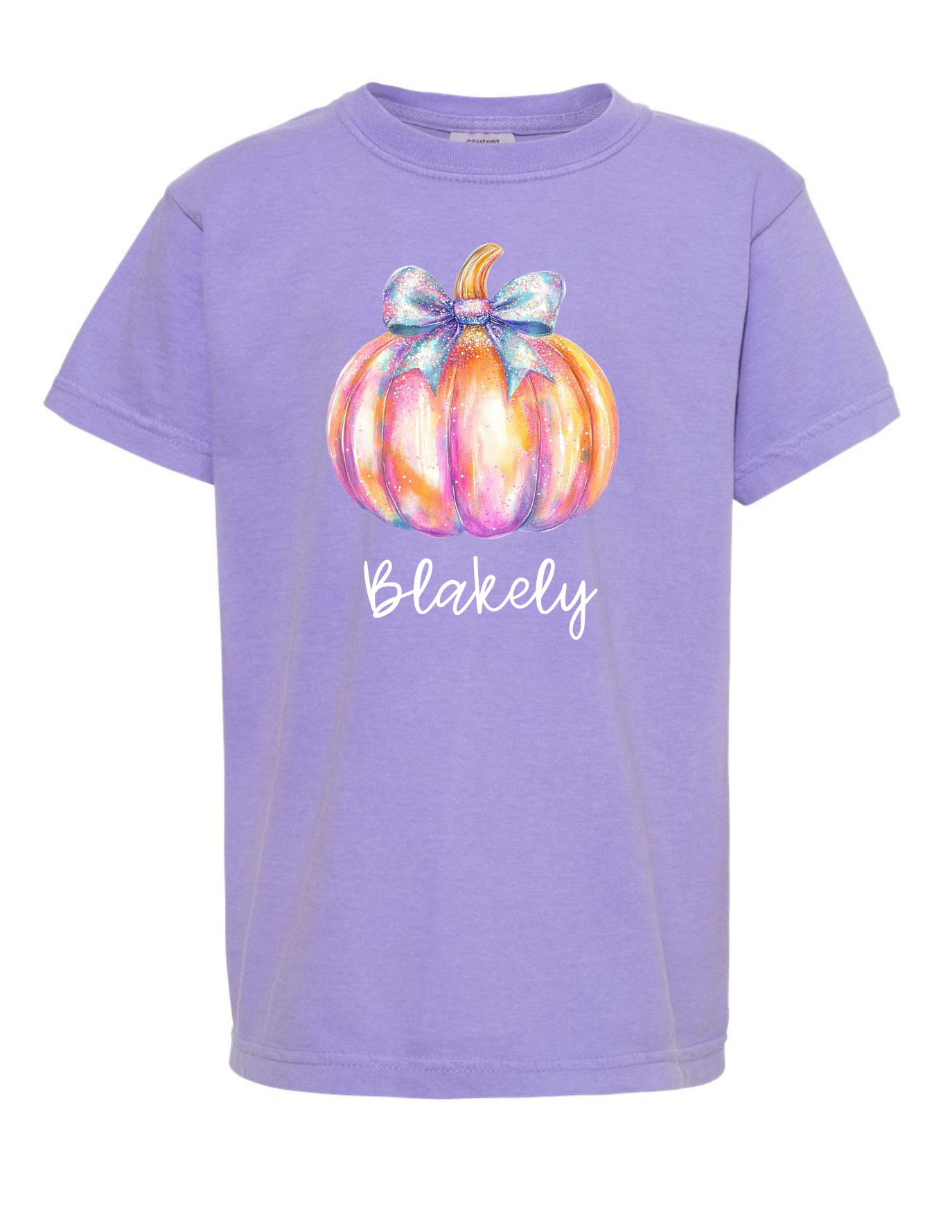 Sparkle Pumpkin Comfort Color Tee