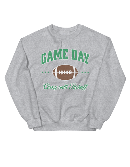 Jax and James Football Game Day Sweatshirt Sport Grey Southern Lifestyle Apparel