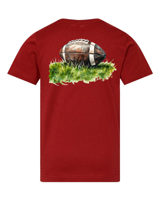 Watercolor Football Specialty Tee