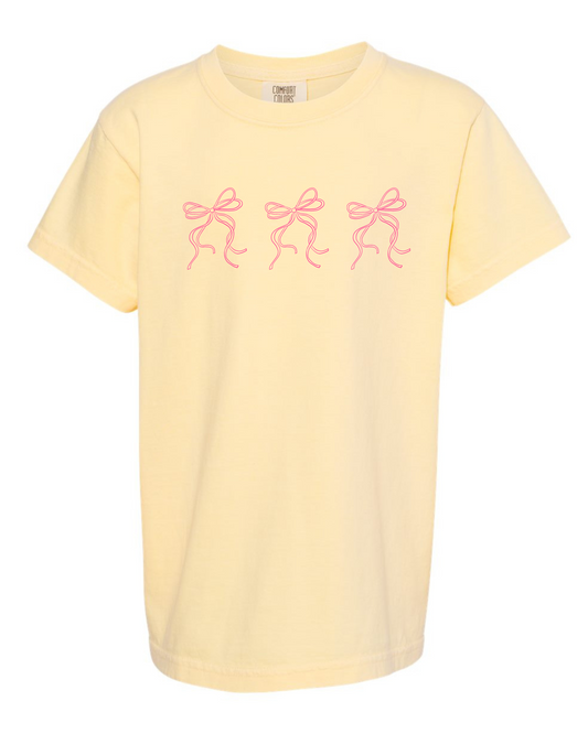 Trio Bows Comfort Color Tee