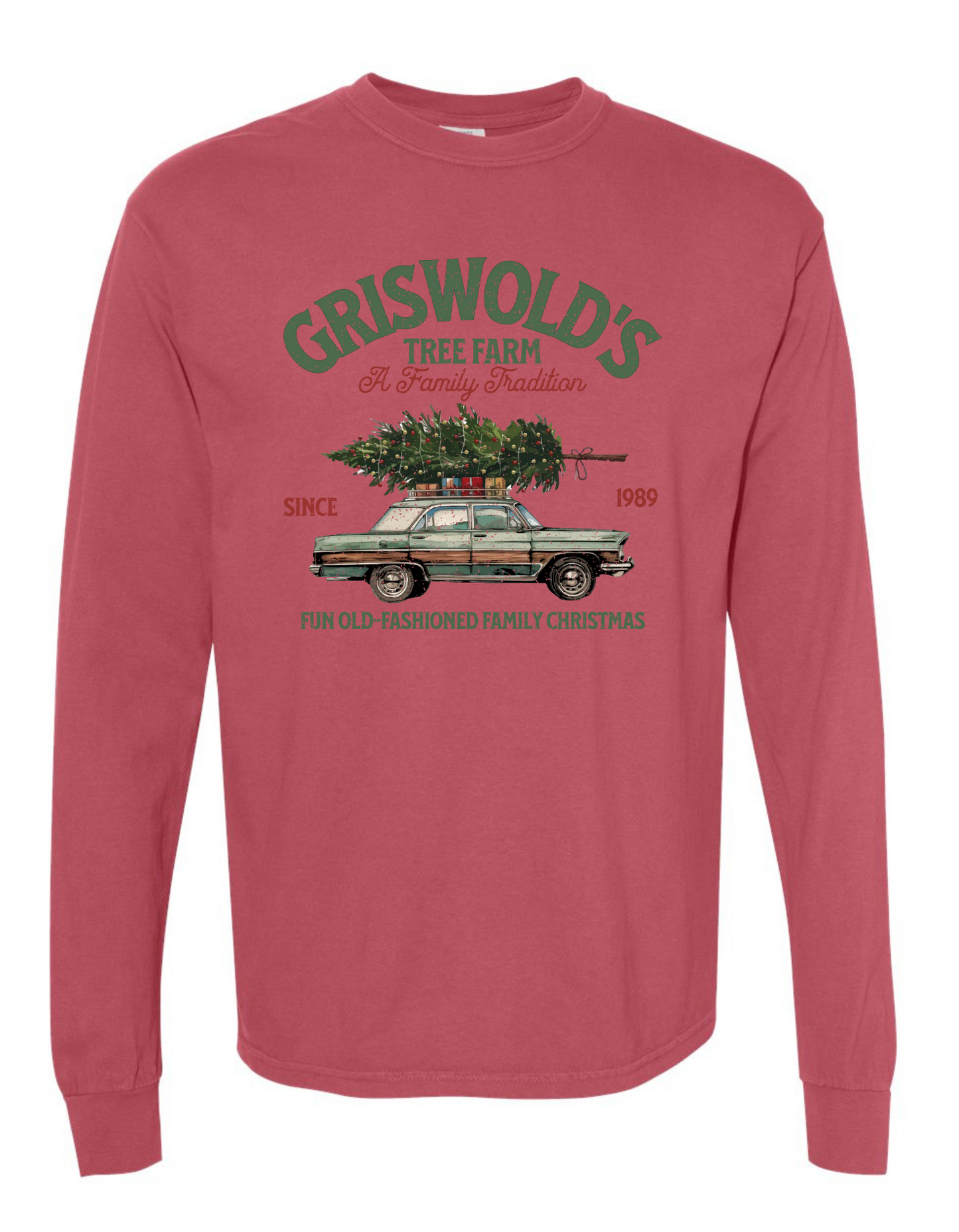 Old Fashion Griswold Christmas Long Sleeve  Comfort Color Tee