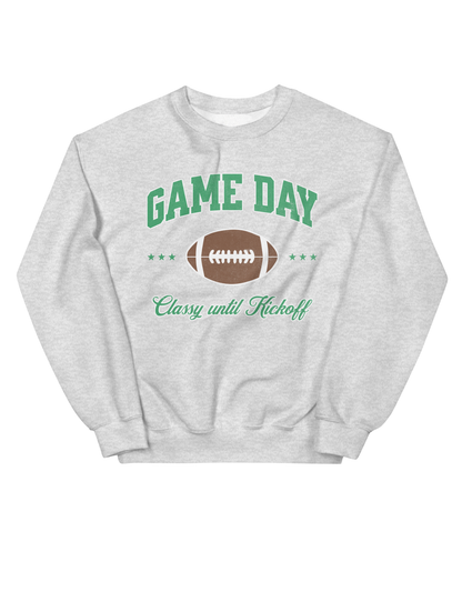 Jax and James Football Game Day Sweatshirt Ash Southern Lifestyle Apparel