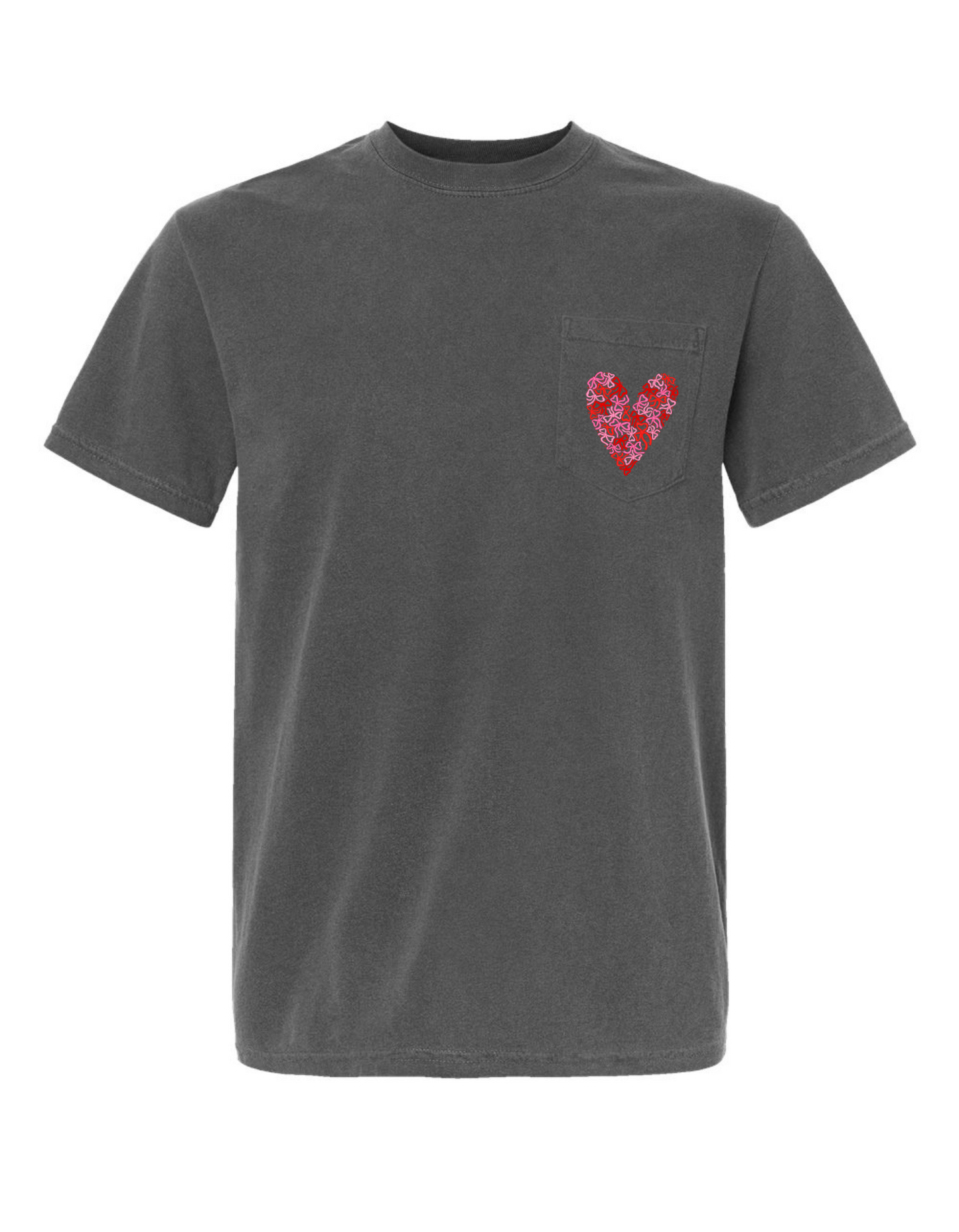 Love for Bows Comfort Color Pocket Tee