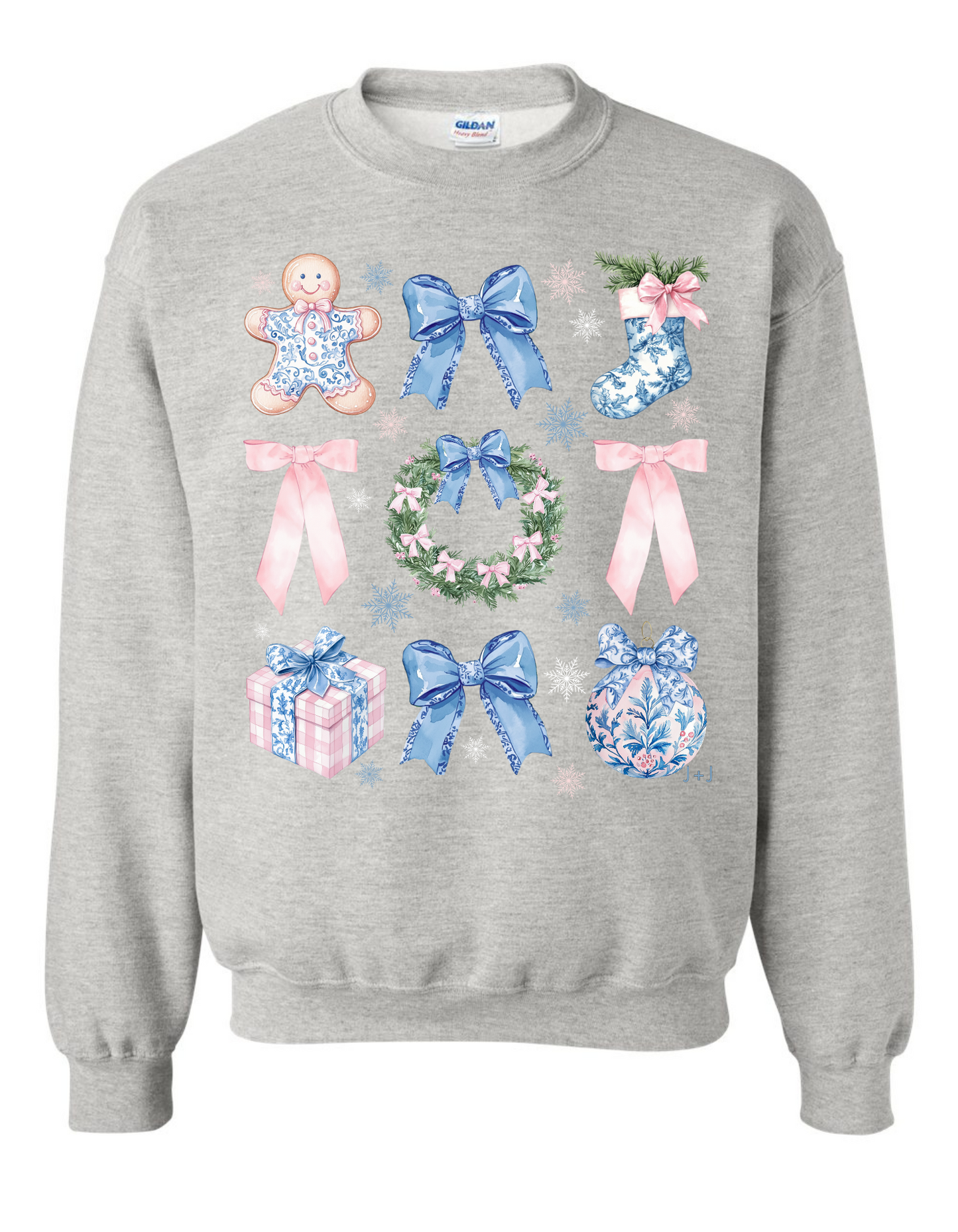 Chinoiserie Christmas Coquette Sweatshirt