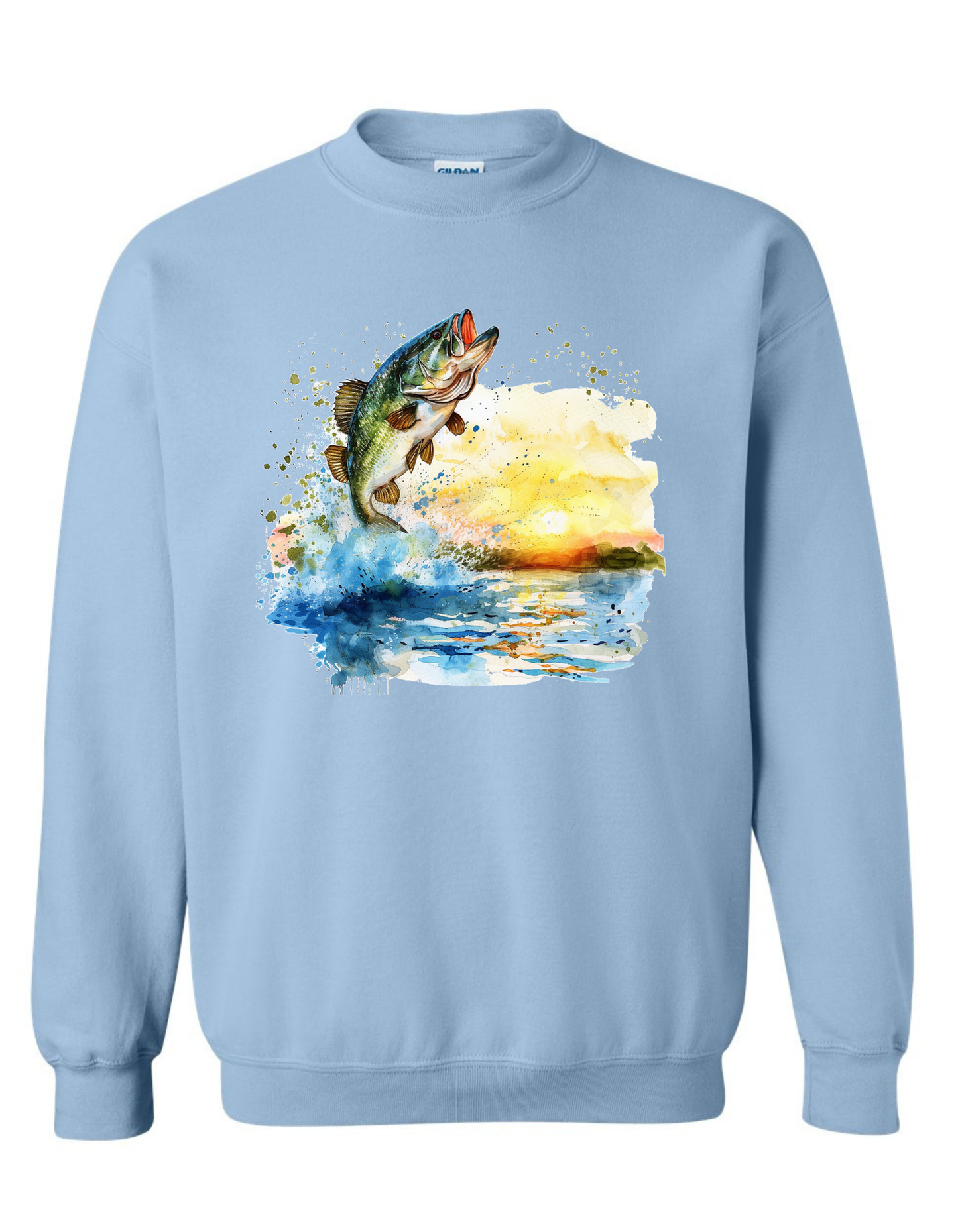 Watercolor Bass Sweatshirt Sweatshirt