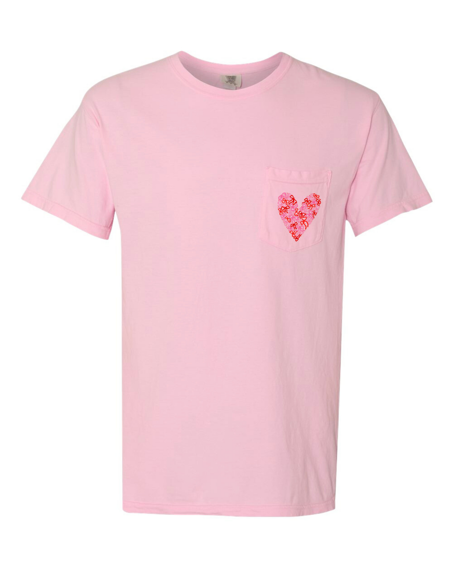 Love for Bows Comfort Color Pocket Tee