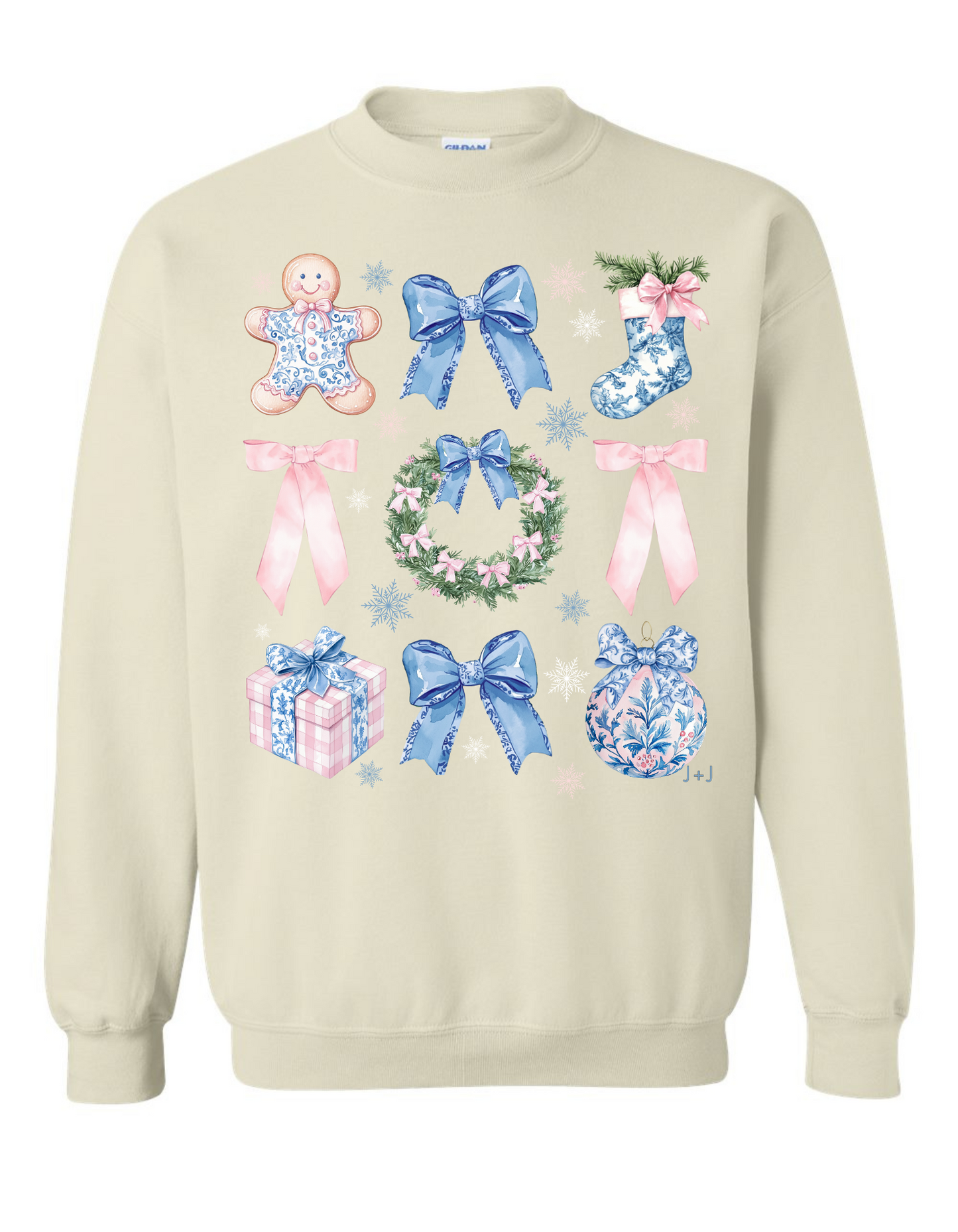 Chinoiserie Christmas Coquette Sweatshirt