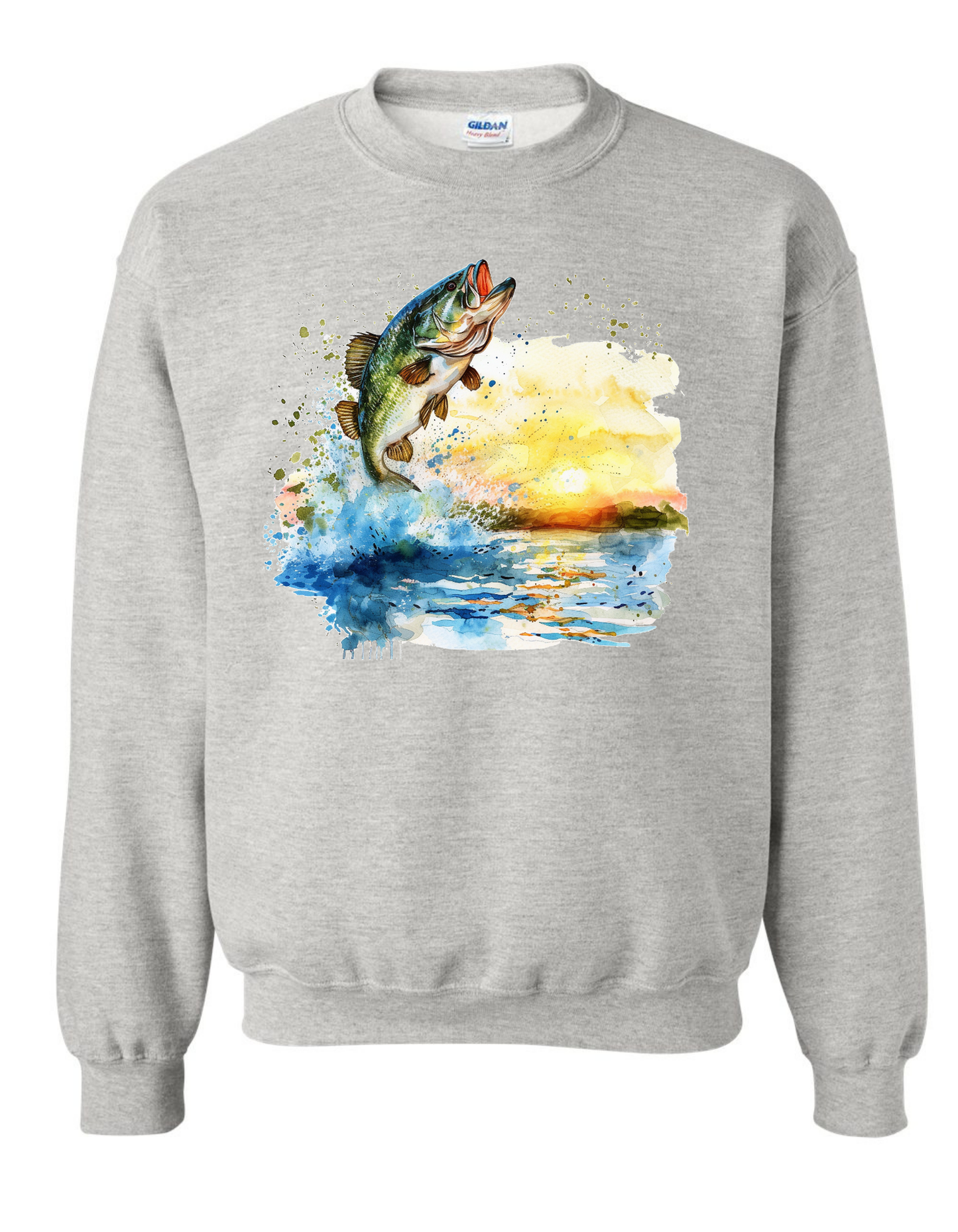 Watercolor Bass Sweatshirt Sweatshirt