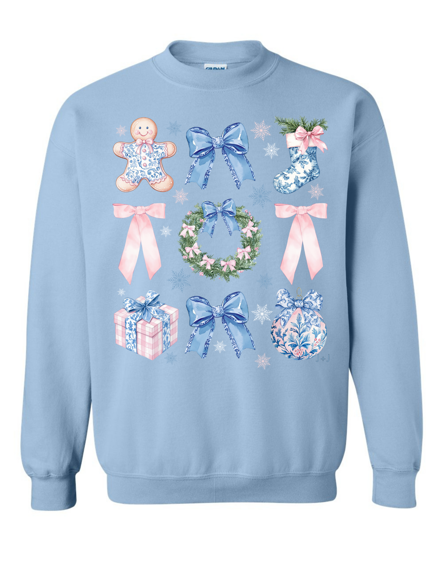 Chinoiserie Christmas Coquette Sweatshirt