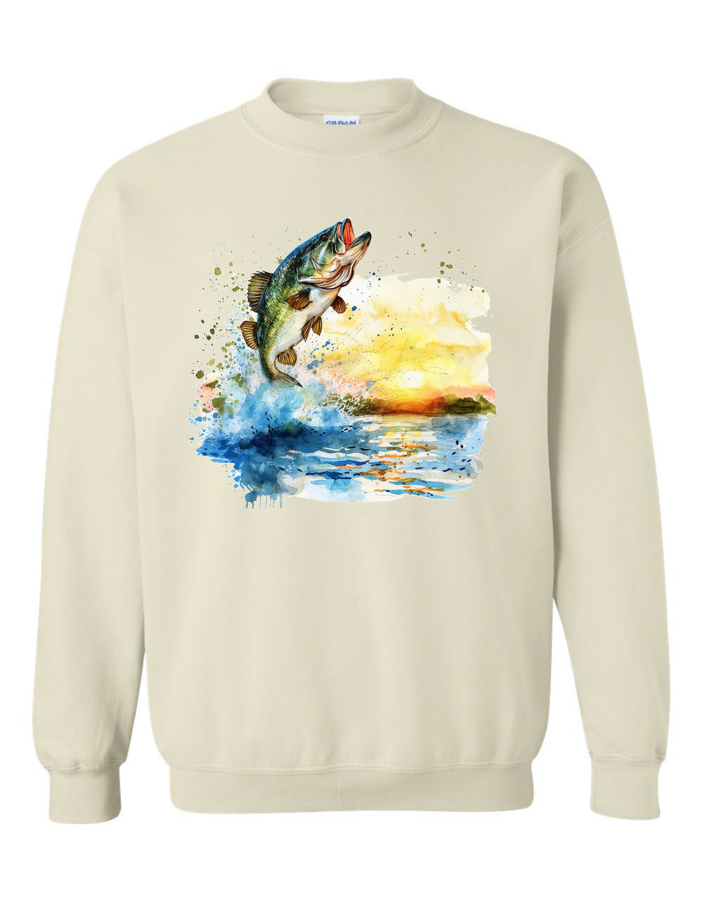 Watercolor Bass Sweatshirt Sweatshirt