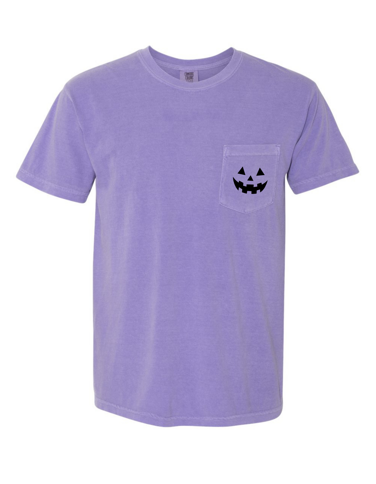 Jack-O-Lantern Pocket Comfort Color Tee