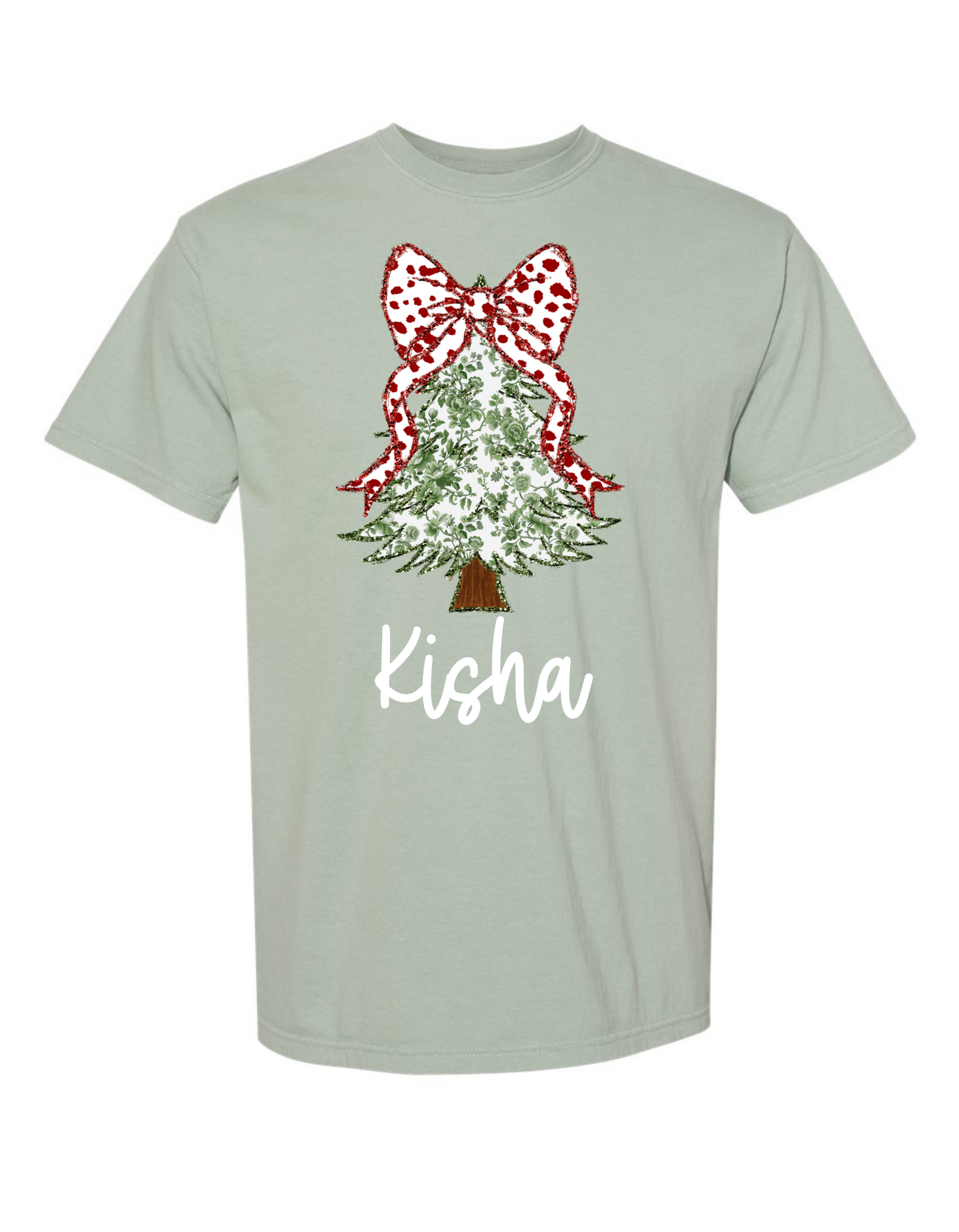 Christmas Tree Coquette Comfort Color Tee