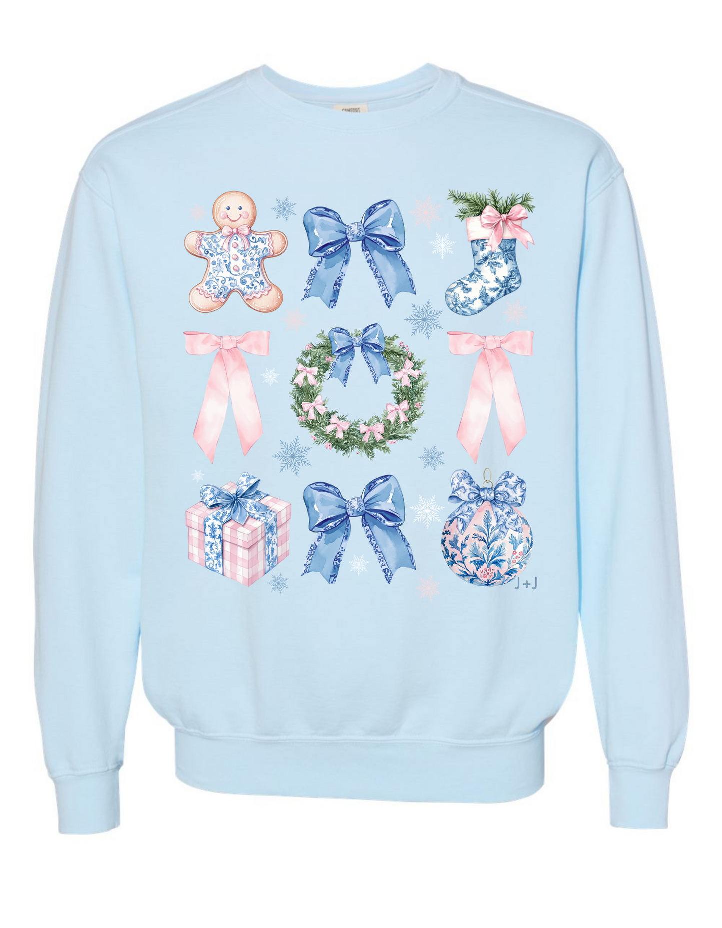 Chinoiserie Christmas Coquette Sweatshirt